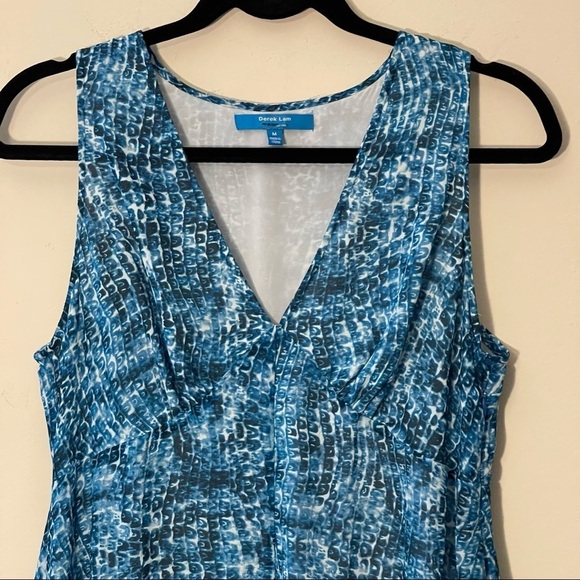 Derek Lam for design nation sleeveless geometric maxi dress fully lined size M - Picture 5 of 11